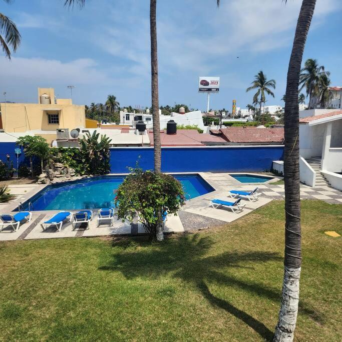 Magnifico Departamento, Cocina Equipada, 2 Recamaras 2 Banos , Hasta 6 Personas, 3 Albercas, Playa A 50 Mts Wifi, Aire Acondicionado Apartment Manzanillo Exterior foto