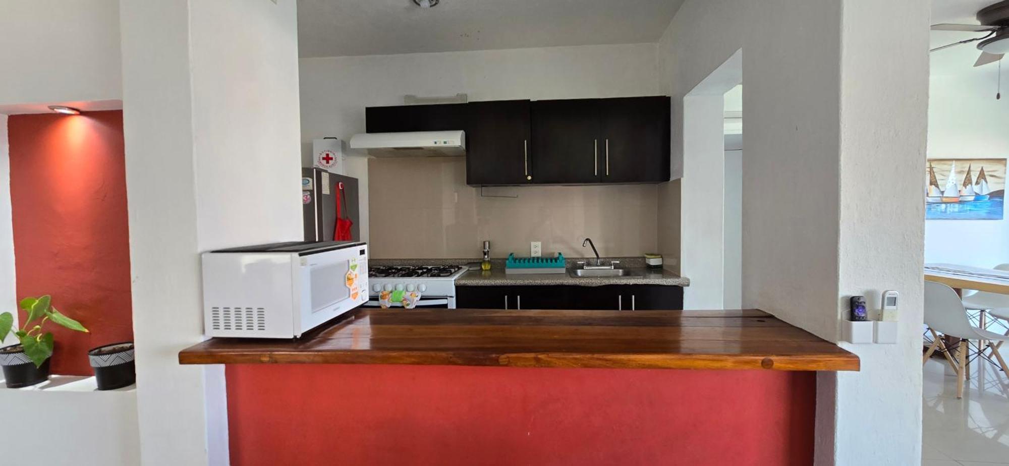 Magnifico Departamento, Cocina Equipada, 2 Recamaras 2 Banos , Hasta 6 Personas, 3 Albercas, Playa A 50 Mts Wifi, Aire Acondicionado Apartment Manzanillo Exterior foto